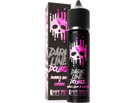 Longfill DARK LINE Double 8/60ml - Bubble Gum Lychee